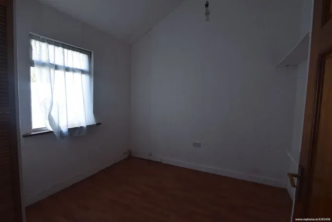 Bedroom stripped back before renovation